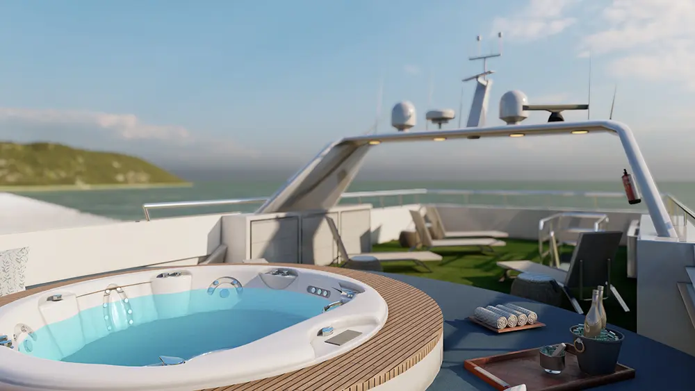 M/Y Galaxy Diver II deck
