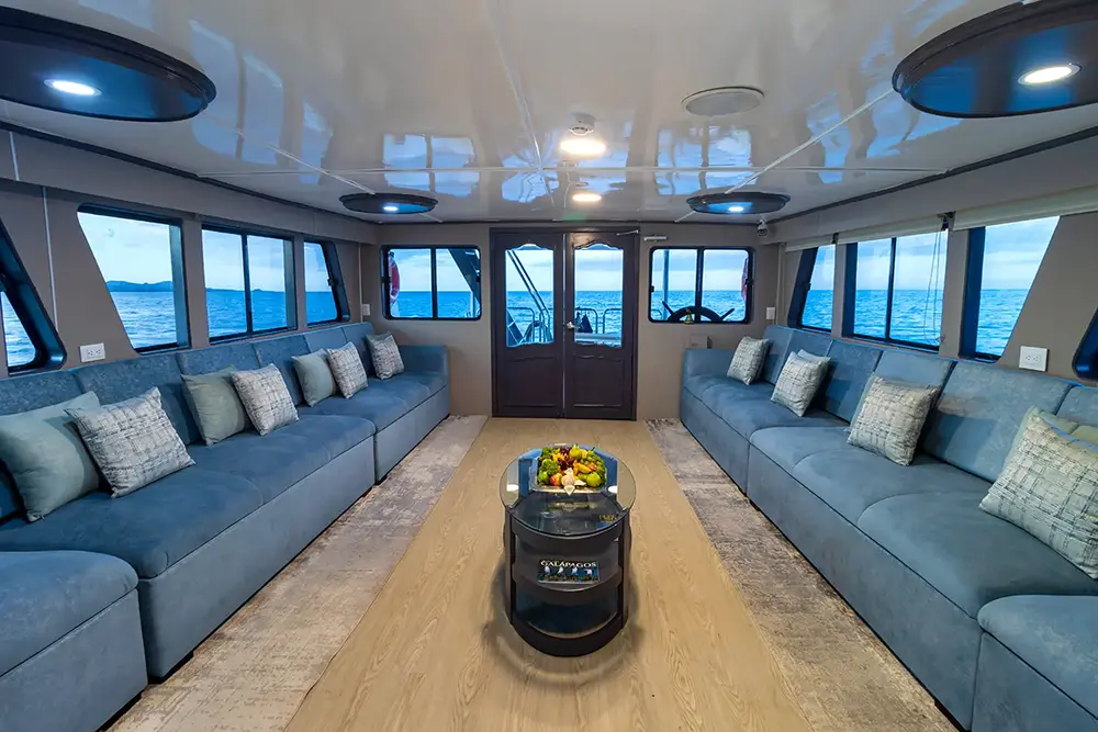 Monserrat galapagos yacht interior
