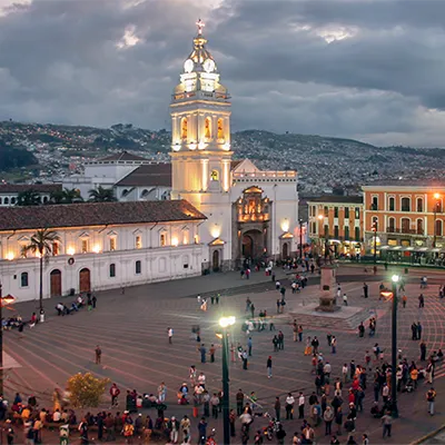 Quito Plaza San Francisco Ecuador